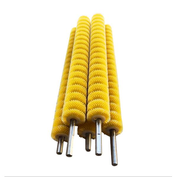 Buy 1000mm Soft Bristle Polishing Cylinder Rotary Brush Galvanized Metal Base at wholesale prices