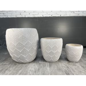 Customized Fiber Clay Planter 55Pound/Set With Texture Surface