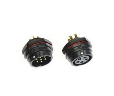 Electrical Nylon Assembly Terminal Block Connector , 15 AMP Circular 2 Pin Cable