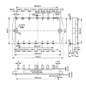 IGBT Power Module 7MBR10NF120 1201200V/10A/PIM  FUJITSU IGBT Power Module