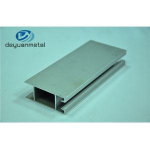 China Standard T5 Silver Anodizing Aluminum Door Profile Customized Length on sale