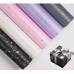 Waterproof Rolled Packaging Paper 60*60cm Flower Wrapping Paper Shinny
