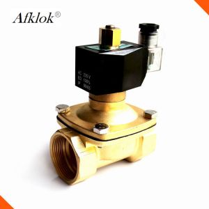 Diaphragm Structure Water Solenoid Valve N/O 1/8" Brass Forging Long Lifespan