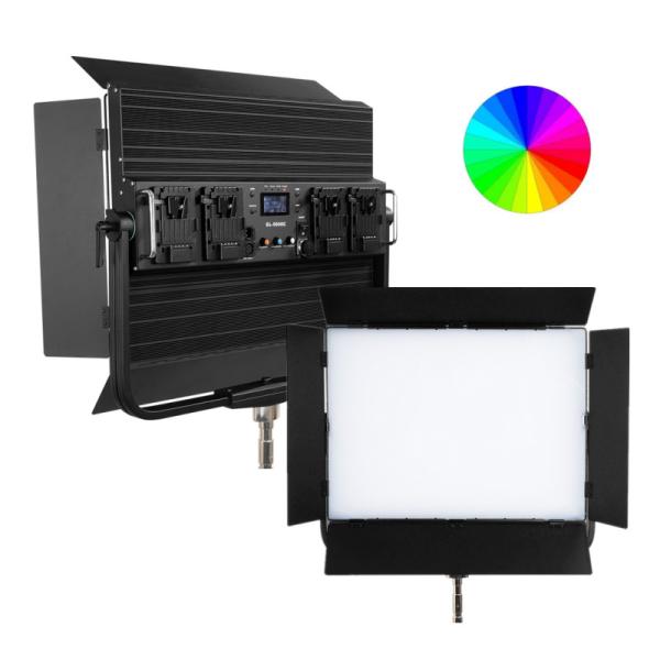 Full Color 2800k 9990k Rgb Led Studio Lights 500w Video Panel Light With Gel