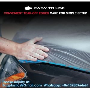 Overspray Protective Sheeting With 233+ Masking Tape (36 Mm), Translucent,