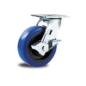 Side Brake Elastic Rubber Caster