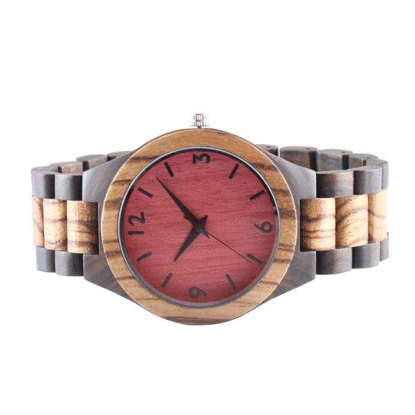 OEM Women Mens Wooden Watch Waterproof Quartz Movt Watch