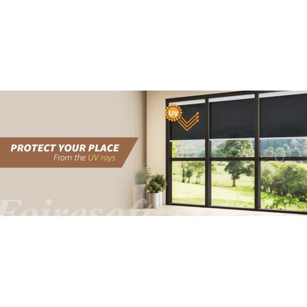 Sunshade Perspective Roller Blinds Screen Fabric Solar Sunscreen Roller Blind Sunscreen Fabric