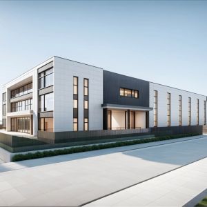 50m×100m Temperature Controlled Storage Unit Steel Structure Warehouse