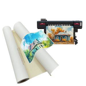 Eco Solvent Latex UV Inkjet Printing 360gsm Matte Polycotton Canvas