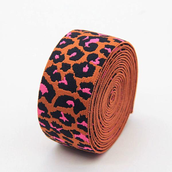 Jacquard Ribbon For Underwear Waistband Wild Leopard Jacquard Elastic Band