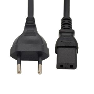 2.5A Eu Power Cord with 250V IEC C9 Connector 2 Pin Power Extension Cords for