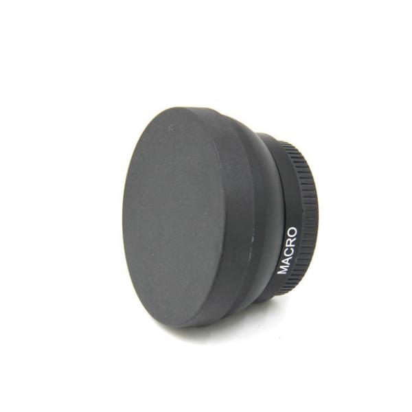 Black 0.45X Full Frame Wide Angle Lens 180 Degree For Sony Conversion Lens