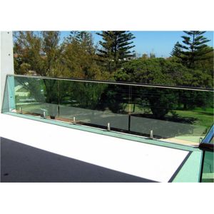 Australia Standard Frameless Glass Clamp Railing System Flooring Mounted