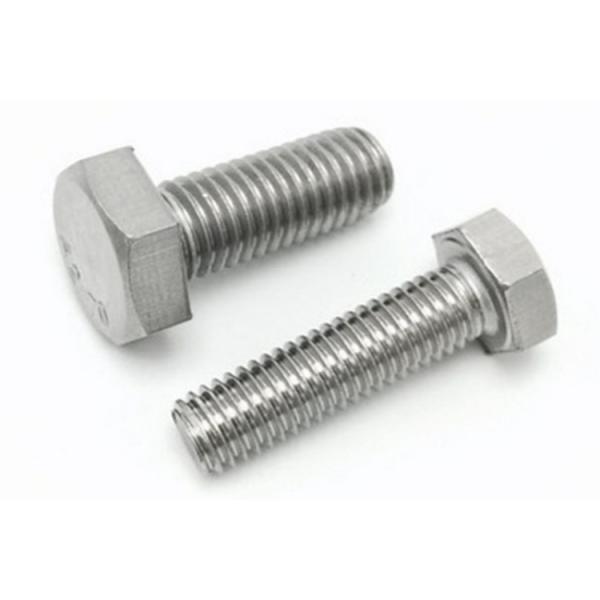 1/4 3/8 Stainless Steel Hex Bolt Nut Washer A2-70 SUS304 for Fastening in Marine Chemical Industries Metric Measurement
