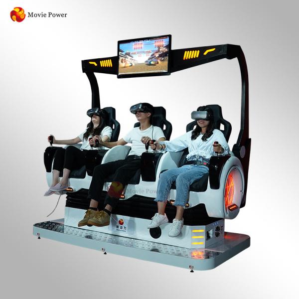 Buy 3 Seats 360° 9D VR Cinema Chair Shooting Interactive Games For Shopping Mall at wholesale prices