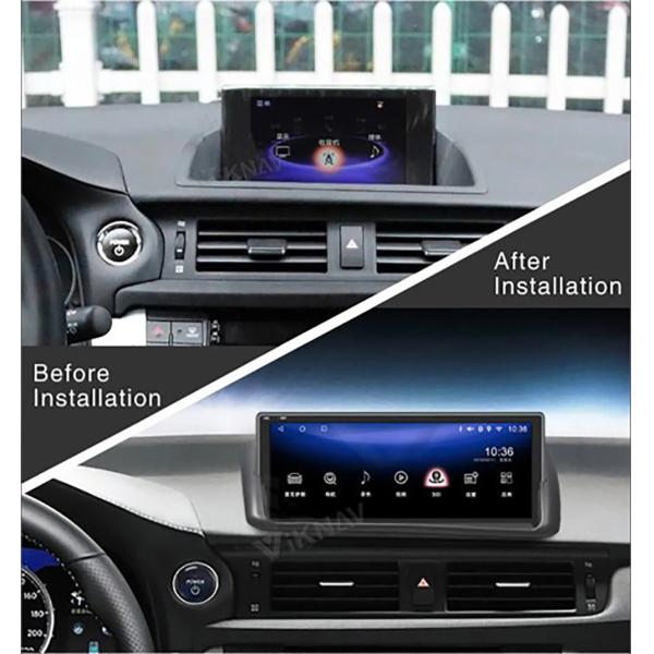 Viknav Car Radio For Lexus CT CT200 (2014-2020)10.25inch GPS Navigation Player DVD Multimedia Android 13 Auto Head unit