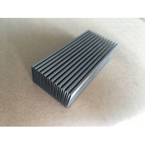 Aluminum Anodized Customized Bonded Folded Fin Chip Heat Sink