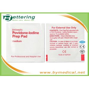 Disposable Antiphlogosis Povidone-Iodine Prep Pad Wipe Cleanser Swab for First