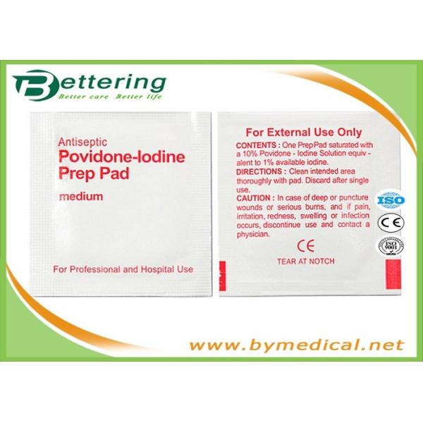 Disposable Antiphlogosis Povidone-Iodine Prep Pad Wipe Cleanser Swab for First