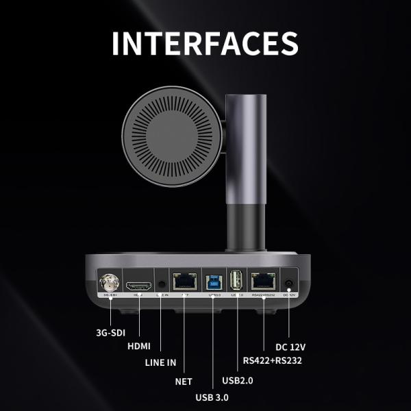 DAIPU PSC-12NK 4K 12X Optical Zoom NDI 3G-SDI HD-MI PTZ Camera for Conference Calls