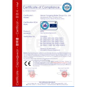 Yong Xing Boiler Group Co.,Ltd Certifications