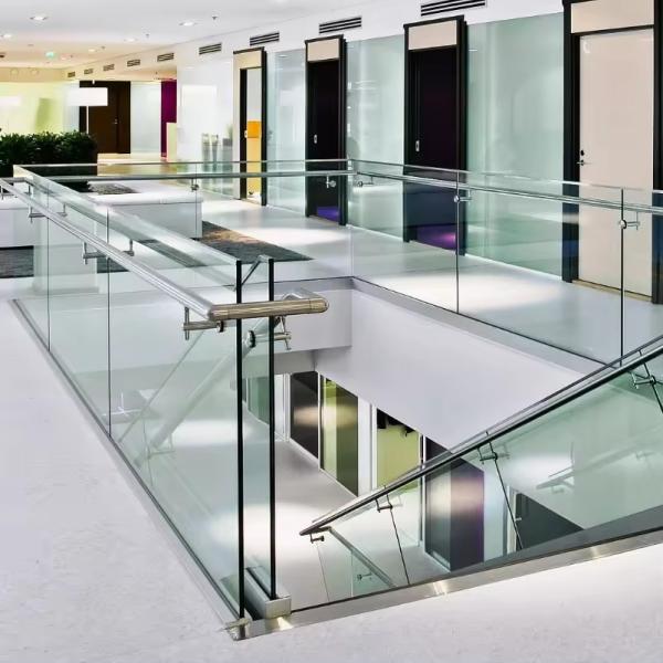 Buy Extruded Aluminium Glass Balustrade Exterior Commercial Fencing at wholesale prices