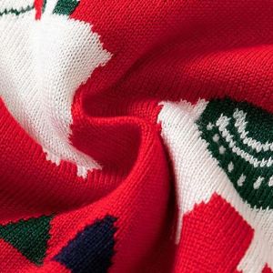 customized 100% cotton cartoon jacquard kids christmas sweater knit jumpers