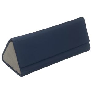 Quality Faux Leather Personalised Logo Triangle Sunglasses Case for sale
