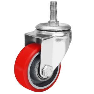 Customized Request Industrial Casters Diameter 100mm Pl Material Caster Wheel