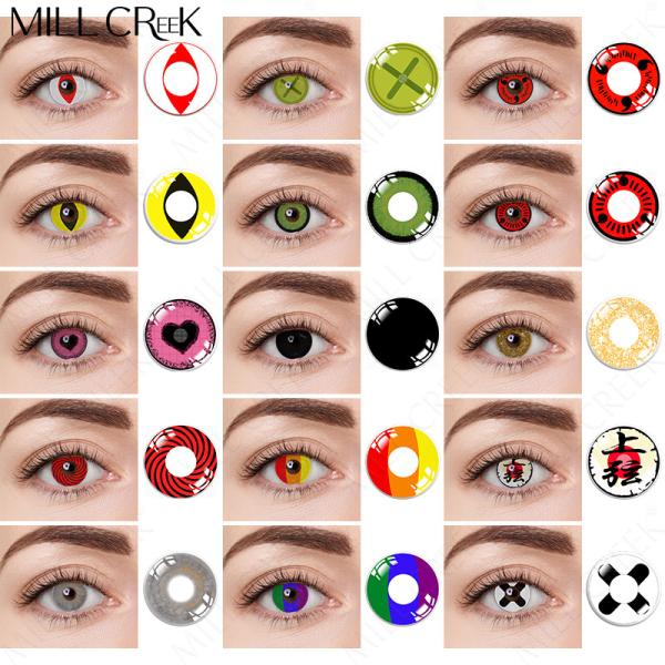 KSSEYE Halloween Crazy Yearly Cosplay Anime Sharingan Contact Lens 140 Models