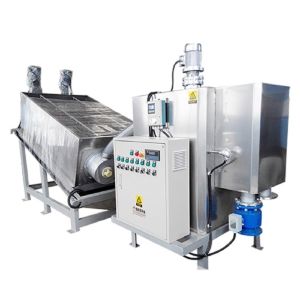 Quality All-in-One Sludge Dewatering Equipment | 10 m³/H Screw Stacker with Concentration &amp; Pressing Functions for sale