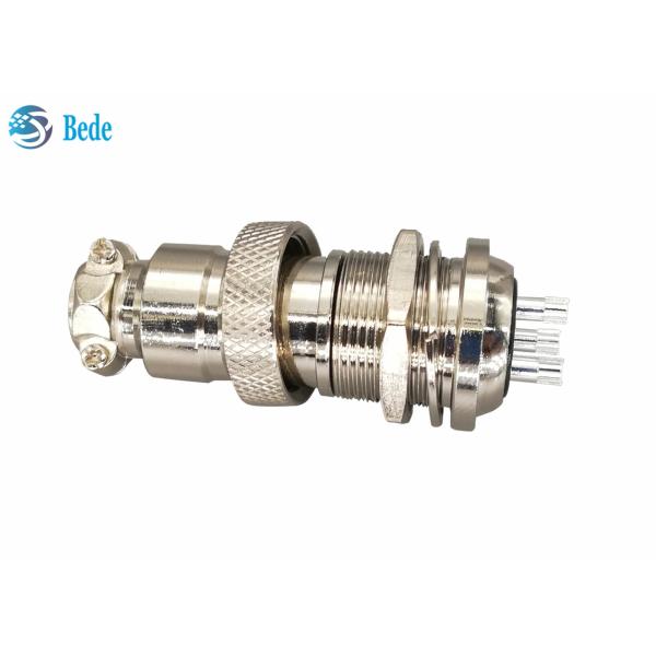 Zinc Alloy Gx20 Connector Rear Mounting Connector For Industrial Control Panel