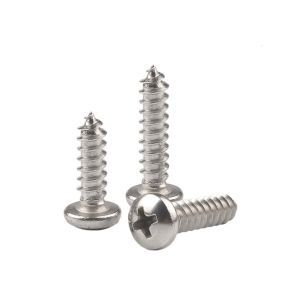 Pan Head Screws DIN7981 GB845 with 4.8/8.8/SS304/SS316 Grade 3mm-50mm Thickness