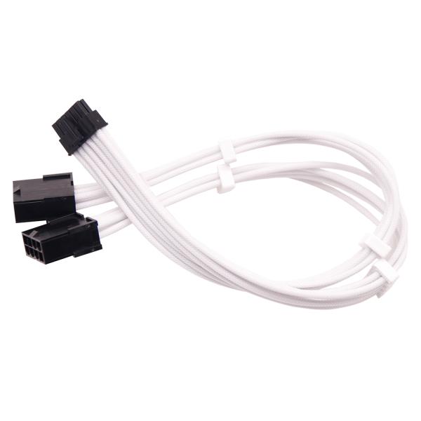 High Quality Computer Card RTX Graphics 3.0 Series 12p to double 8p 18AWG White Extension Cords Graphics Card Stripped