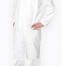Disposable Safety Dust Proof Coveralls , Protective Clothing In Health And