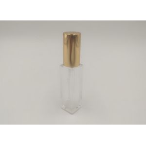 Square 10ml Travel Perfume Bottle , Refillable Perfume Atomiser Transparent