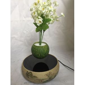 new ceramic magnetic floating bottom air bonsai trees pots for gift