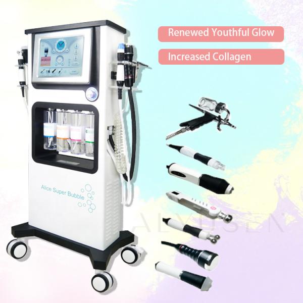 Beauty Salon Aqua Peel Facial Machine , 7 In 1 RF Hydrafacial Microdermabrasion Machine