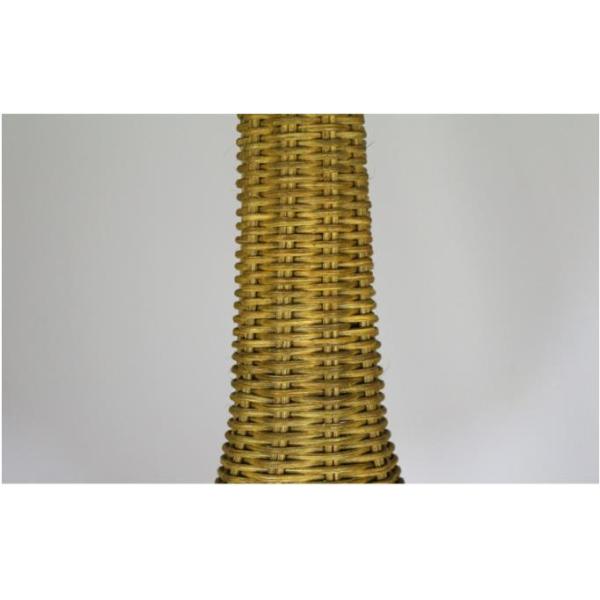 Modern Standing Rattan Floor Lamp E27 Base For Living Room Hotel