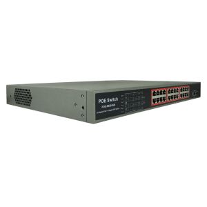 Latest POE-S0224GB 24x1000Mbps PoE + 2xGigabit SFP Uplink IEEE802.3af/at PoE