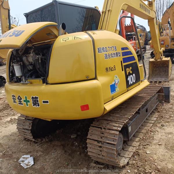 Shanghai Used Excavator Komatsu PC100 10 ton Operating Weight Original Hydraulic Cylinder
