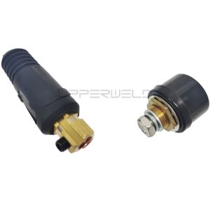 China Euro Type Welding Cable Joint Socket Quick Connector for Welder Machine 35-50 Wire Section on sale