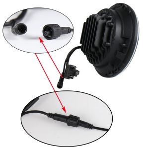 7 Inch Round RGB LED Headlights Bluetooth Phone APP Control High Low Beam