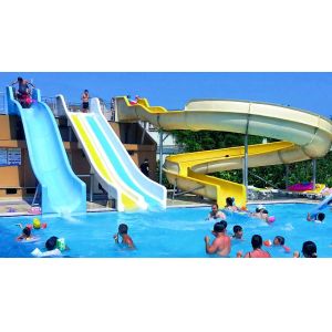 Swimming Pool Accessories Water Play Kids Fiberglass Tube Spiral Water Slide