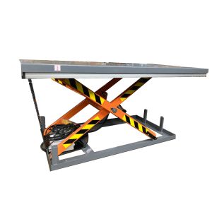 Quality Hydraulic Stationary Scissor Lift Table 2200lbs Efficient Vertical for sale