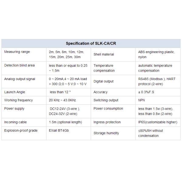 pool water oil tank ultrasonic liquid level sensor