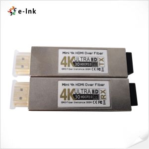 4K HDMI Fiber Optic Extender 300m Range Zero Latency HDCP 1.2