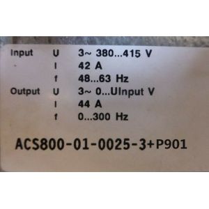 Frequency converter ACS800-01-0025-3+P901 ABB vfd converter
