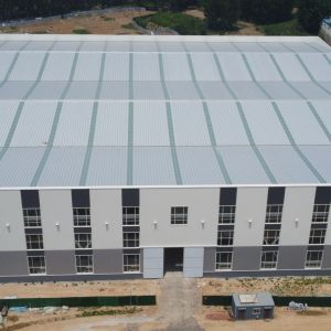 36m Span Steel Structure Warehouse with Fluorocarbon Paint